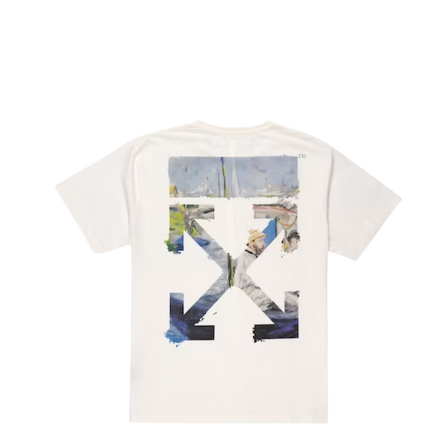 Off White Colored Arrow White Oversized T-Shirt