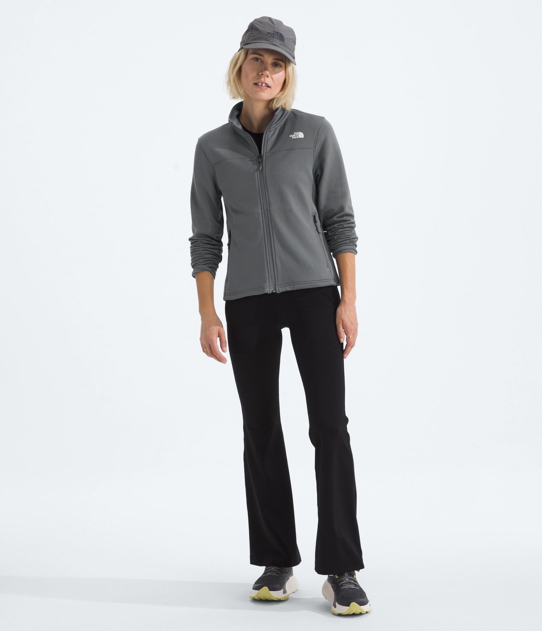 The North Face Women’s Cedar Trail Grid Fleece Jacket Smoked Pearl