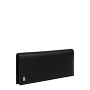 Gancini Leather Wallet - Black