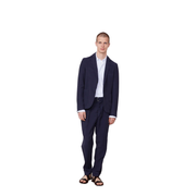 Pierre Cotton-linen Pants In Blue