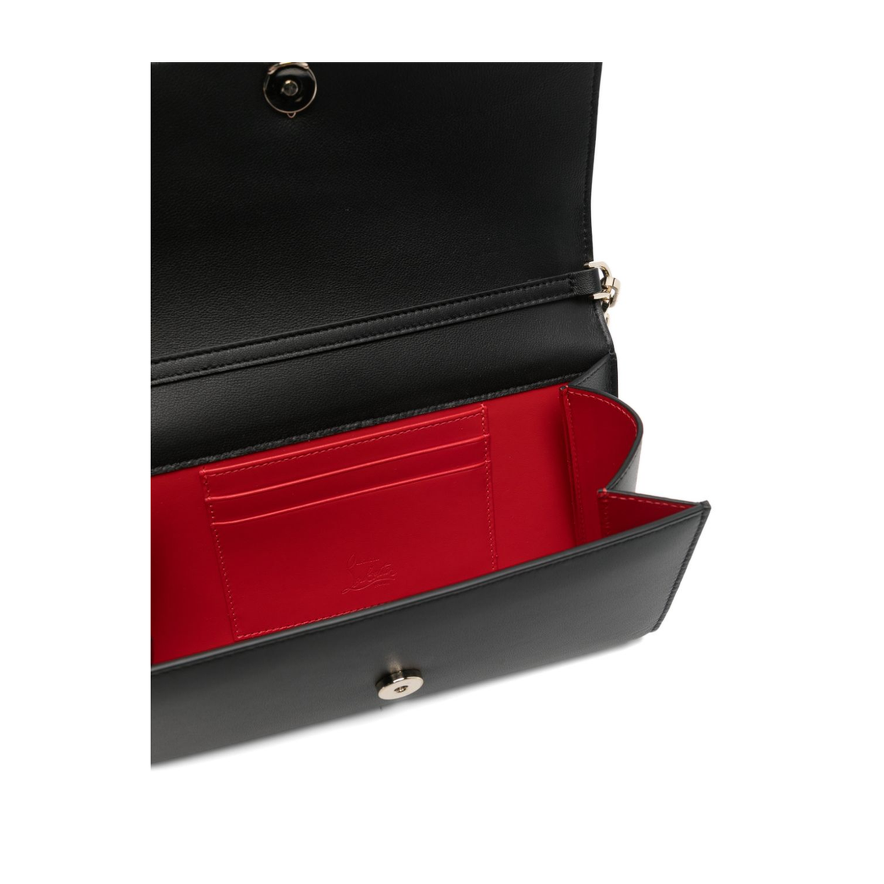 Wallet on Chain - Lamb Nappa Leather - Black