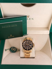 Rolex | Submariner | 116618LN | Yellow gold | 40 mm | Yellow gold | Black | Automatic