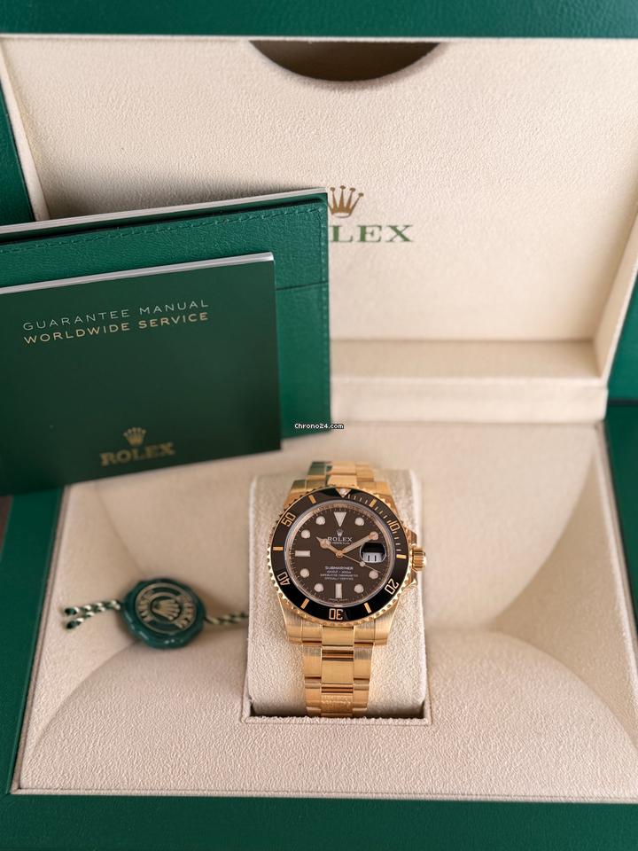 Rolex | Submariner | 116618LN | Yellow gold | 40 mm | Yellow gold | Black | Automatic