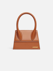 Jacquemus The Large Chiquito Smooth Leather Structured Bag Light Brown