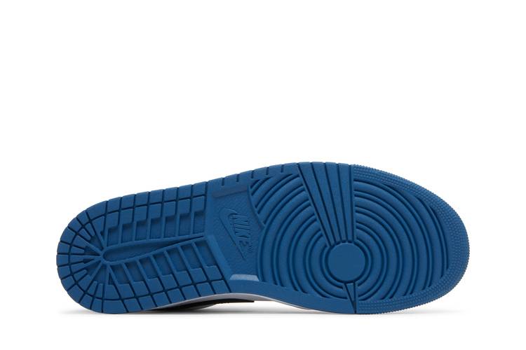 Air Jordan 1 Low Light Grey And Dark Marina Blue