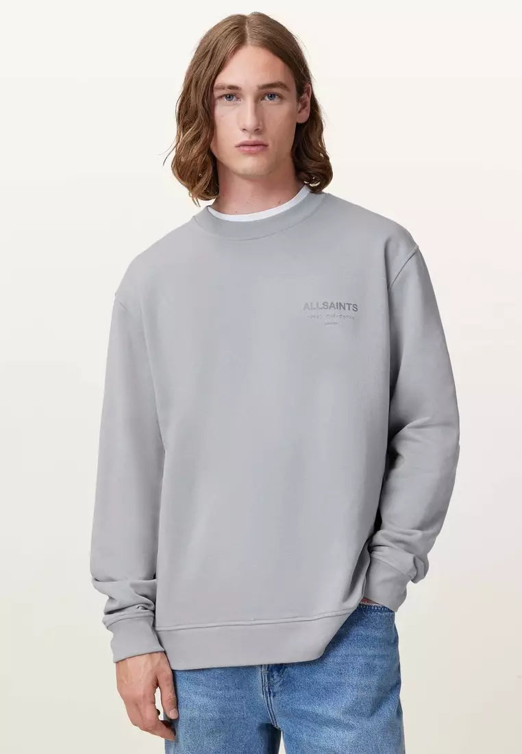 Underground Relaxed Fit Crew Neck Sweatshirt MACHINE GREY