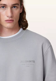 Underground Relaxed Fit Crew Neck Sweatshirt MACHINE GREY