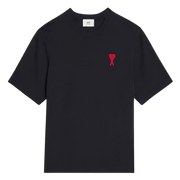 Ami Paris Tonal Ami De Coeur S/S T-Shirt Black