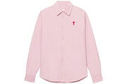 Ami Paris Ami De Coeur Shirt Pink