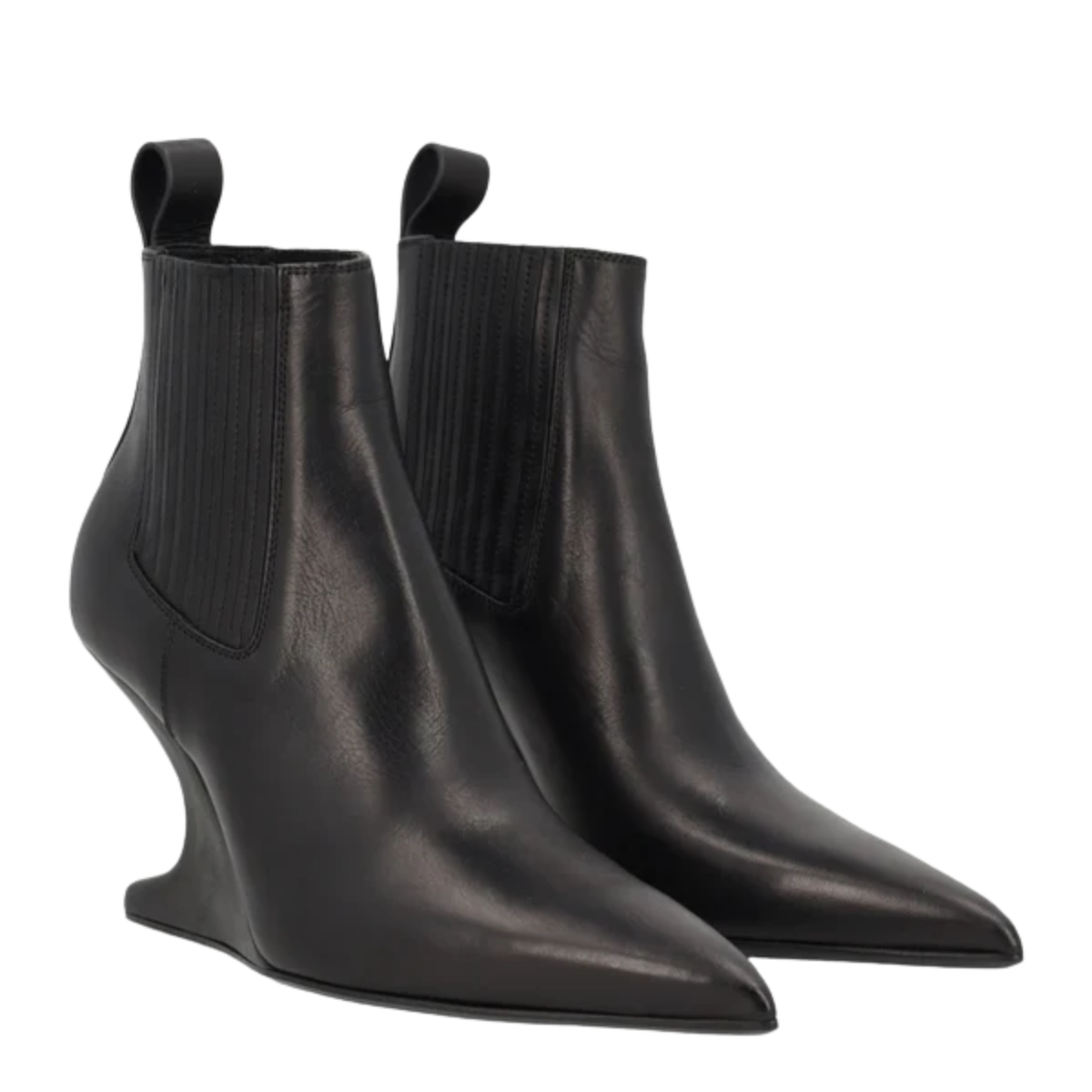 Rick Owens 80mm Sharp Ankle Boots Black