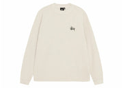 Stussy Raglan Thermal L/S Crew Bone