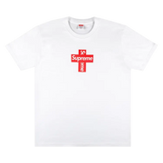 Supreme Cross Logo White T-Shirt