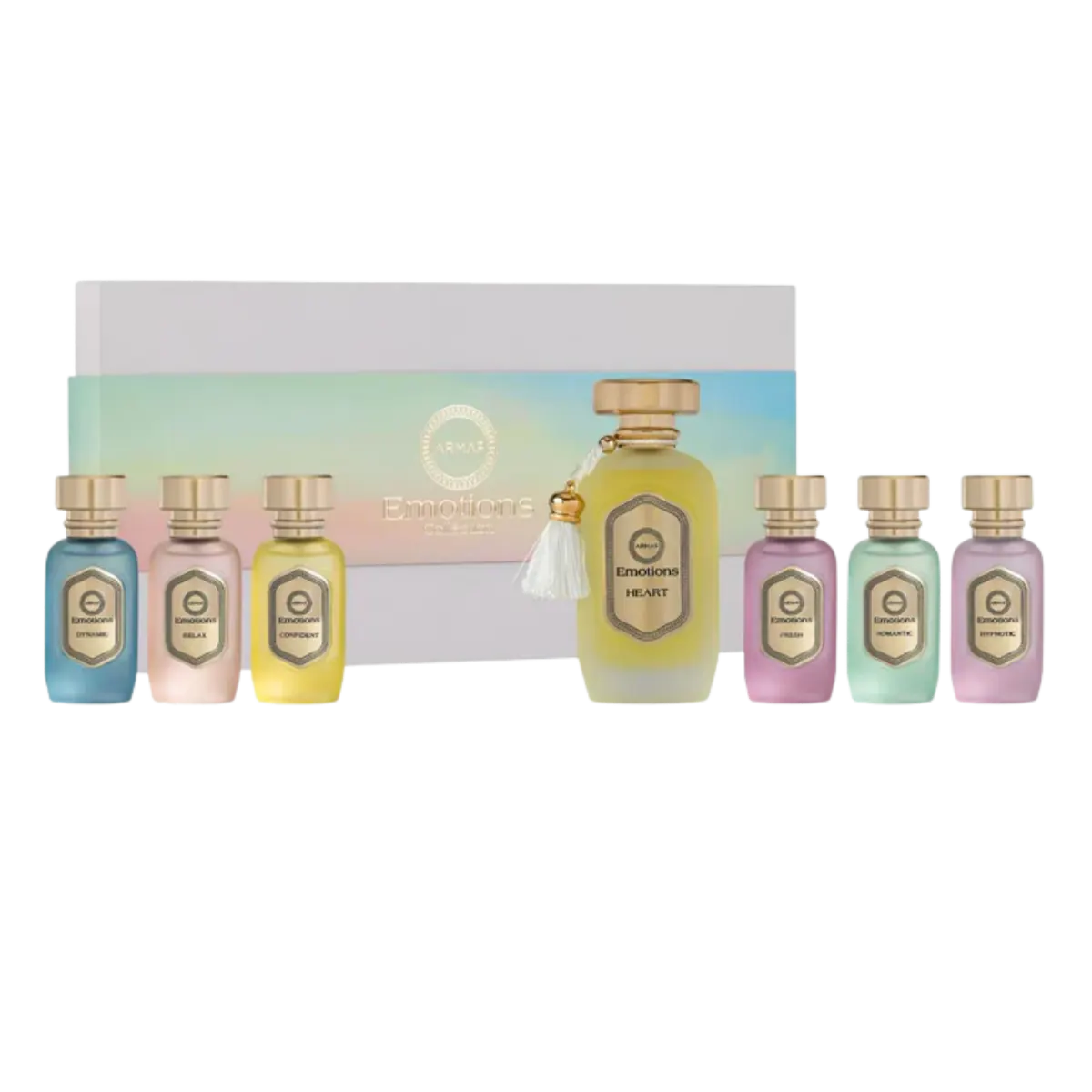 Armaf Emotions Heart Eau de Parfum Unisex Gift Set - 7 Fragrances Blend of Emotions