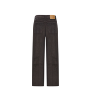 Anthracite Cotton Corduroy Large Fit Trousers