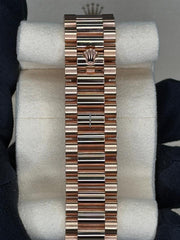 Rolex | Day-Date | 218235 | Rose gold | 41 x 49 mm | Rose gold | Brown | Automatic