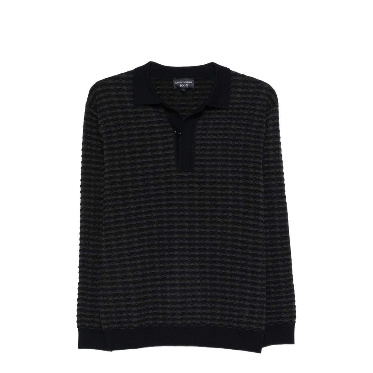 Icon Virgin-Wool Jumper with Polo-Shirt Collar