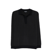 Icon Virgin-Wool Jumper with Polo-Shirt Collar