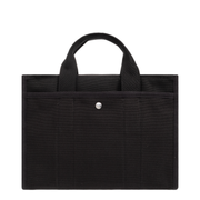 Logo Canvas Cargo Tote Bag - Black