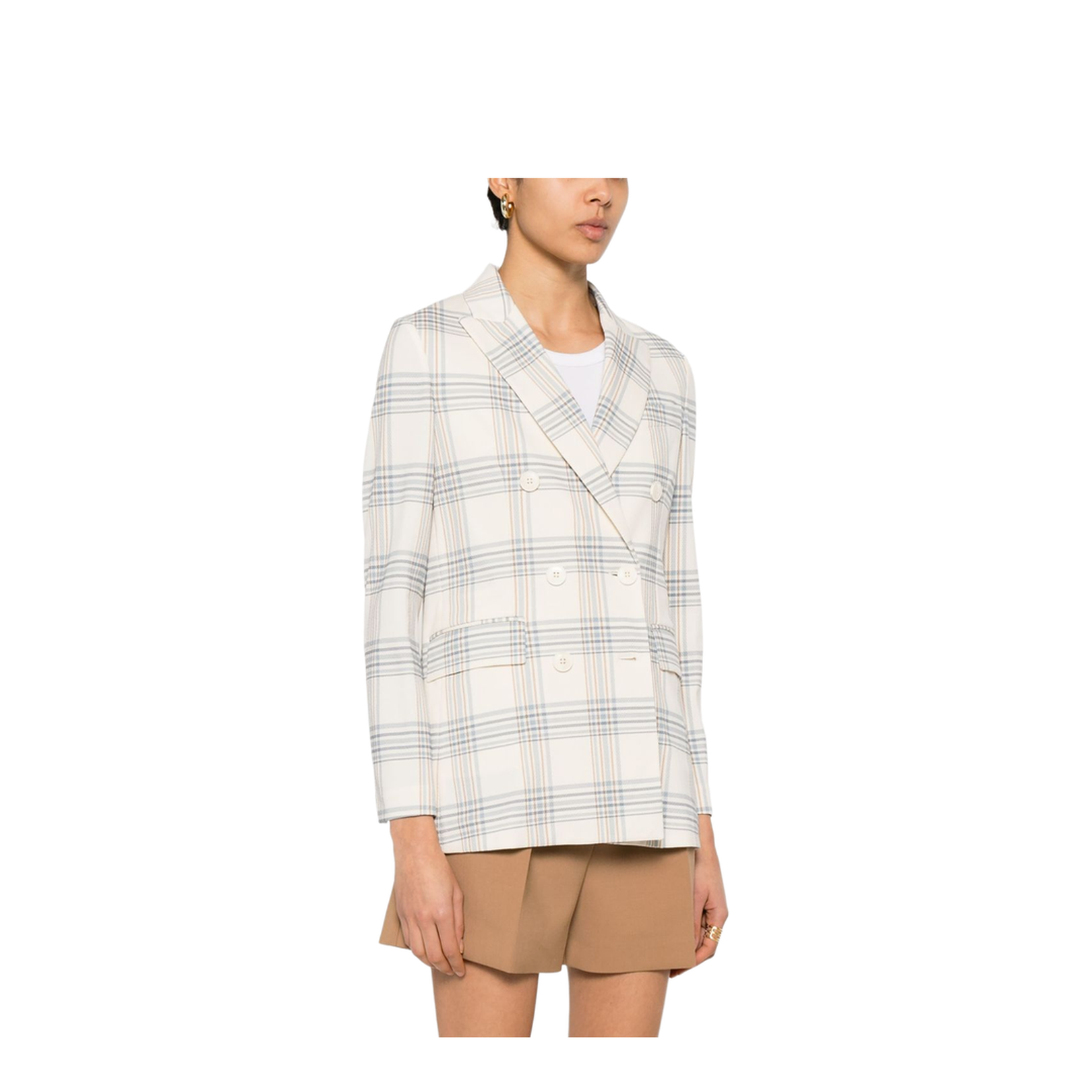 Cotton Double-Breasted Jacket