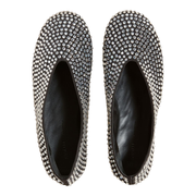 Crystal Embellished Ballet Suede Flat