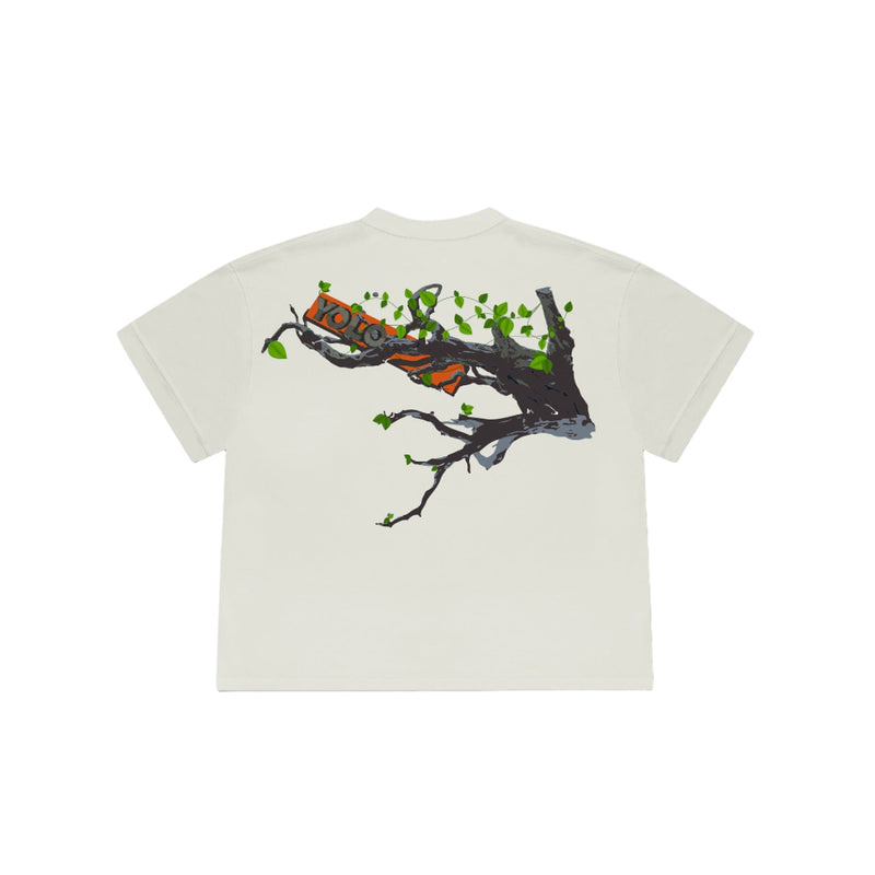 YOLO Branch Tee - Off White Oversized T-Shirt