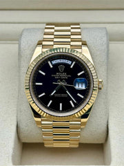 Rolex | Day-Date | 228238 | Yellow gold | 40 mm | Yellow gold | Black | Automatic