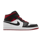 Air Jordan 1 Mid Black Toe White Gym Red