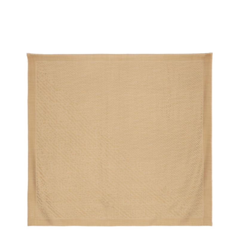 Shawl Wool and Silk Brown