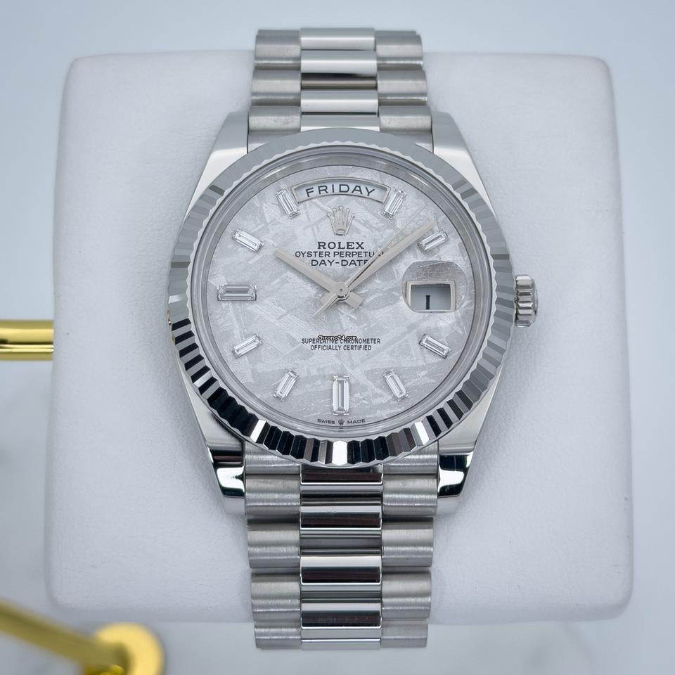 Rolex | Day-Date | 228236 | Platinum | 40 mm | Platinum | Meteorite | Automatic