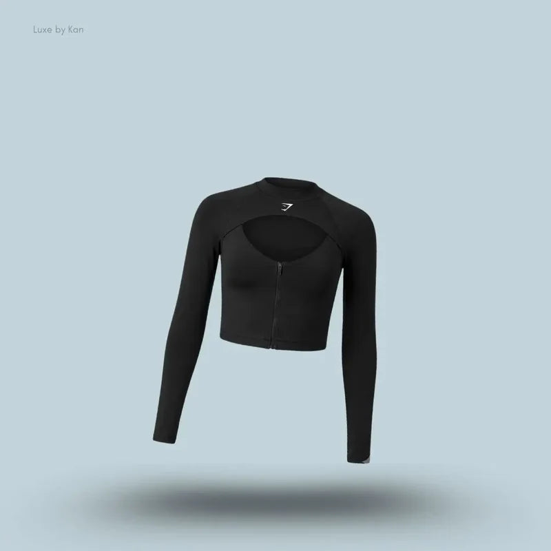 Gymshark Dipped Long Sleeve 1/4 Zip Jacket