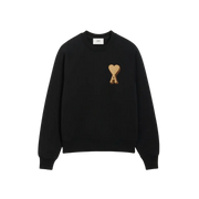Black Cotton Ami De Coeur Sweatshirt Ami de Coeur sweatshirt in heavy loopback cotton fleece
