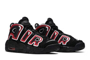 Nike Air More Uptempo Black White Laser Crimson