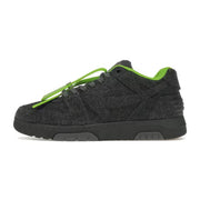 OFF-WHITE Out Of Office OOO Low Tops Grey Green Wool