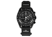 Swatch x Omega Bioceramic Moonswatch Mission To Moonphase Snoopy Black