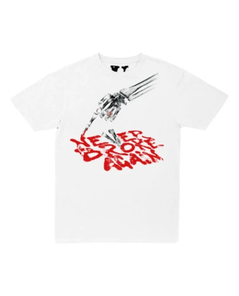 Vlone x Never Broke Again Bones T-Shirt White