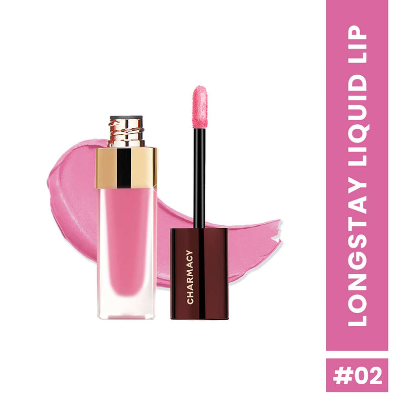 Charmacy Milano Stunning Longstay Liquid Lip Lipstick -  Bare Beauty 02 (5.6 ml) - Charmacy Milano