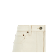 VGold Denim Shorts - Beige