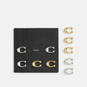 Coach Tic Tac Toe Set Brass Black