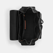 Coach Sprint Backpack In Signature Canvas With Patches Gunmetal Charcoal Multi
