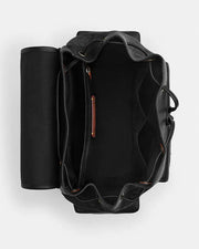 Coach Sprint Backpack In Signature Canvas With Patches Signature Canvas-Gunmetal-Charcoal Multi