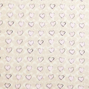 Coach Signature Doodle Heart Print Silk Square Scarf Sand-Pink