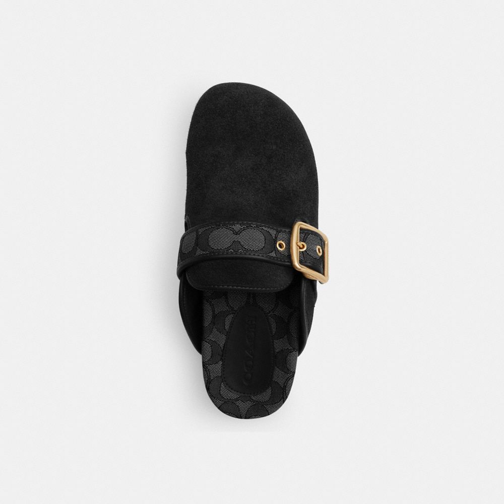 Women's Coach Archival Buckle Clog Black
