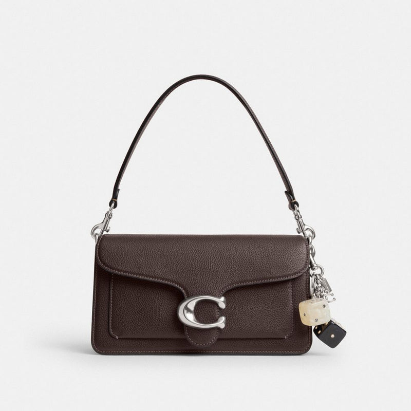 Coach Dice Bag Charm Light Antique Gold Silver Black Multi