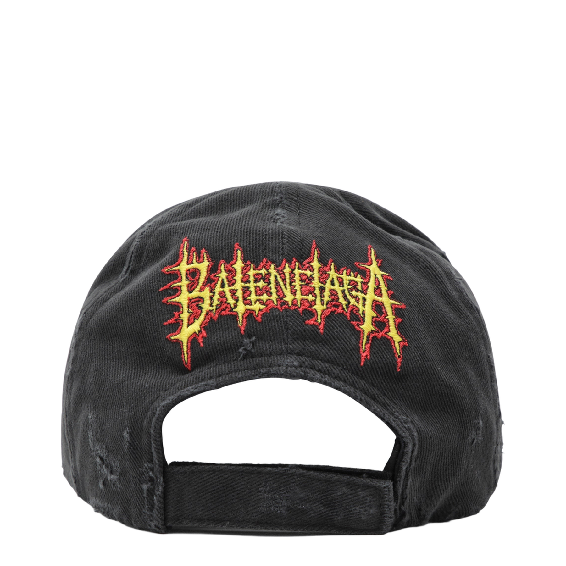 Sacré Cœur Cotton Drill Baseball Cap In Faded Black