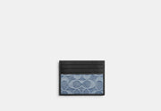 Slim Id Card Case In Loved Signature Denim