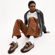 Men's Coach Soft Sneaker In Signature Jacquard Maple Oak