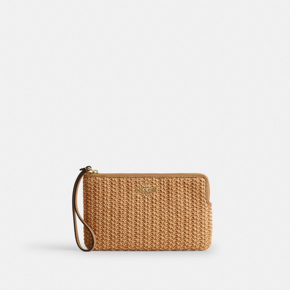 Large Corner Zip Wristlet
