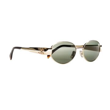 Celine Triomphe Metal 01 Sunglasses Gold/Green (4S235CMLB.35SG / CL40235U)