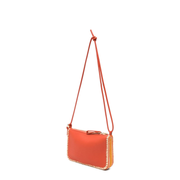 Rio Calfskin Pouch - Deep Saffron
