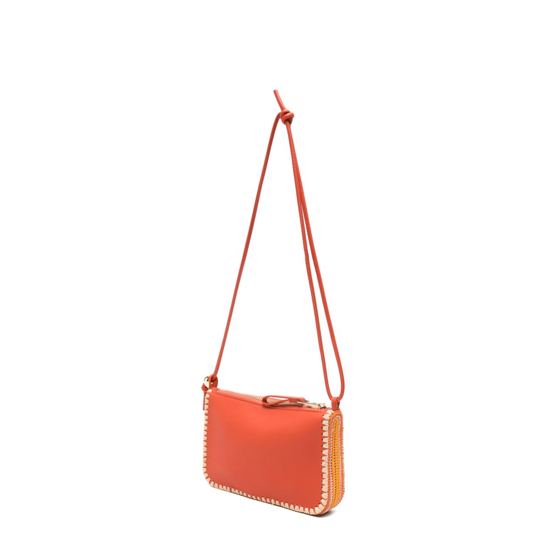 Rio Calfskin Pouch - Deep Saffron